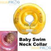YOUR BABY CAN SWIM! Inflatable Learner Swim Float/Swimming Float Neck Collar - Offers best protection for your Child/Baby while they REALLY learn to swim! Color & Design May Vary.