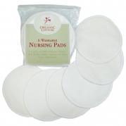 TL Care 6 Pack Organic Cotton Nursing Pads, Natural