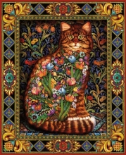 White Mountain Puzzles Tapestry Cat