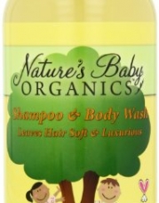 Nature's Baby Organics Shampoo & Body Wash, Vanilla Tangerine, 16-Ounce Bottles (Pack of 2)
