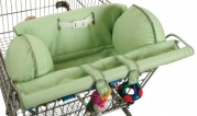Leachco Prop 'R Shopper - Shopping Cart Cover - Sage Pin Dot