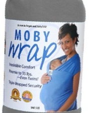 Moby Wrap Moderns 100% Cotton Baby Carrier, Slate