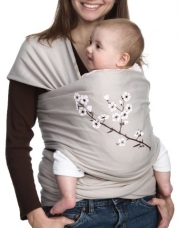 Moby Wrap UV SPF 50+ 100% Cotton Baby Carrier, Almond Blossom
