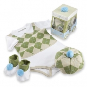 Baby Aspen Sweet Tee 3 Piece Golf Layette Set in Golf Cart Packaging, 0-6 Months
