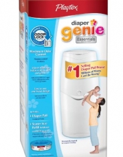 Diaper Genie Essentials Diaper Disposal Pail with 100 Count Starter Refill