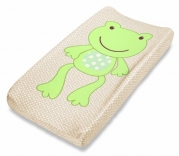 Summer Infant Plush Pals Changing Pad Cover, Tan/Green (Frog)
