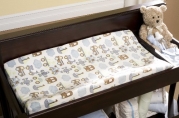 Kids Line Velour Changing Pad Cover, Mosaic Transport