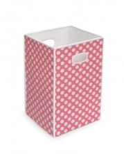 Badger Basket Folding Hamper/Storage Bin, Pink
