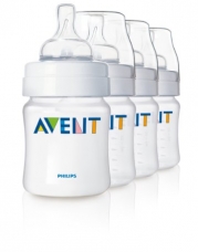 Philips AVENT 9 Ounce BPA Free Classic Polypropylene Bottles, 5-Pack
