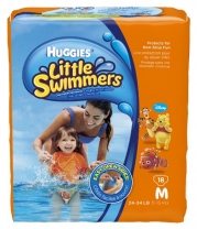 Huggies Little Swimmers Disposable Swimpants (Character May Vary), Medium 18 Count