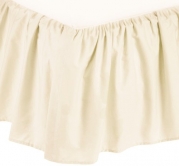 American Baby Company 100% Cotton Percale Portable Mini Crib Skirt, Ecru