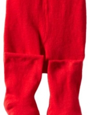 Jefferies Socks Baby-girls Infant Seamless Organic Cotton Tights, Red, 6-18 Months