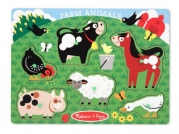 Melissa & Doug Farm Animals Peg Puzzle