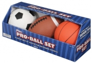 Toysmith Pro-Ball Set (5 Soccer Ball, 5 Basketball, 6.5 Football)