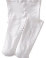 Jefferies Socks Baby-Girls Infant Pima Tight, White, 0-6 Months