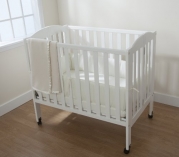American Baby Company 3-Piece Cotton Percale Porta-Mini Crib Set, Ecru