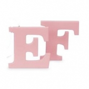 8 Inch Wooden Letters-Pink - 5 Letters