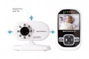 Motorola MBP26 Wireless 2.4 GHz Video Baby Monitor with 2.4 Color LCD Screen, Infrared Night Vision and Remote Camera Pan and Tilt