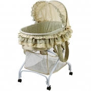Dream on Me 2-in-1 Bassinet to Cradle, Green