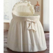 Precious Bassinet Liner/Skirt & Hood color Ecru/ size: 17inch x 31inch