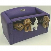 Solid Color Sofa Toy Box - Color: Purple Vinyl