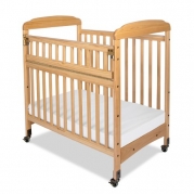 Child Craft Bella Professional Child Care SafeAccess Compact Crib, Natural