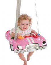 Evenflo Jump & Go Baby Exerciser, Pink Racer