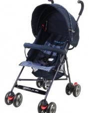 Dream On Me Single Stroller with large Canopy, Navy