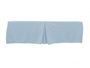 American Baby Company Heavenly Soft Minky Dot Portable/Mini Tailored Crib Skirt, Blue
