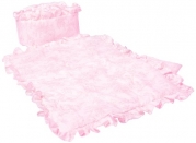Baby Doll Bedding Toile Cradle Set, Pink