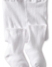 Jefferies Socks Baby-girls Infant Seamless Organic Cotton Tights, White, 18-24 Months