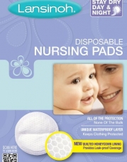 Lansinoh 20265 Disposable Nursing Pads, 60-pack