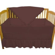 Solid Color Lavender Portable Crib bedding