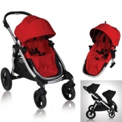 Baby Jogger City Select Stroller with 2nd Seat Ruby