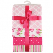Hudson Baby Flannel Receiving Blankets, Pink