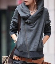 Slim Long-sleeved Sweater Coat (XL)
