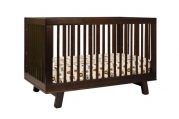 babyletto Hudson 3-in-1 Convertible Crib with Toddler Rail, Espresso