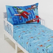 Disney Planes 2 Piece Toddler Bed Set - Fits Toddler or Crib Mattress