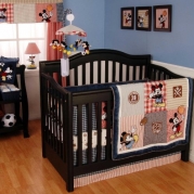 Vintage Mickey 4 Piece Baby Crib Bedding Set