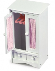 Badger Basket Doll Armoire with Hangers