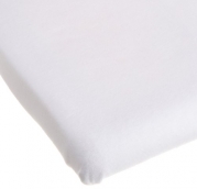 Carters Easy Fit Jersey Portable Crib Fitted Sheet, White