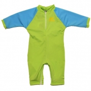 Fiji Sun Protective Baby Suit by NoZone in Blade / Aqua, 6-12 mo.