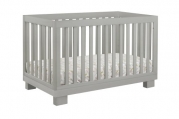 Babyletto Modo 3-in-1 Convertible Crib with Toddler Rail, Grey