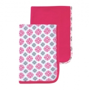 Yoga Sprout Receiving Blankets, Pink Medallion, 2 Count