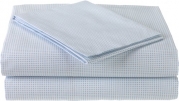 American Baby Company 100% Cotton Percale 3-Piece Toddler Bed Sheet Set, Blue Gingham