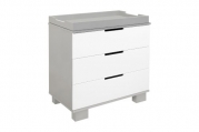Babyletto Modo 3 Drawer Changer Dresser, Grey with White