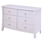 Simmons Madisson 6-Drawer Dresser white