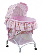 Dream On Me 2 in 1 Bassinet To Cradle, Pink