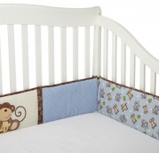 CoCo & Company Monkey Time Crib Bumper