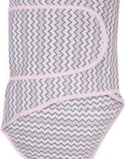 Miracle Blanket Baby Swaddle Blanket, Pink & Gray Chevron